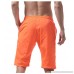 Men's Quick Dry Boardshorts Swim Trunks Gym Running Shorts with Pockets Orange B07CXM5GSR